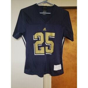 University Of Pittsburgh Panthers Football Jersey Adidas Women Medium Blue #25